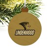 Lindenwood University Secondary Logo Wood Christmas Tree Holiday Ornament - 4 of 4