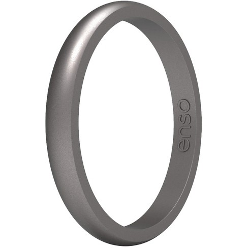 Enso Rings Classic Elements Series Silicone Ring - Silver - 11