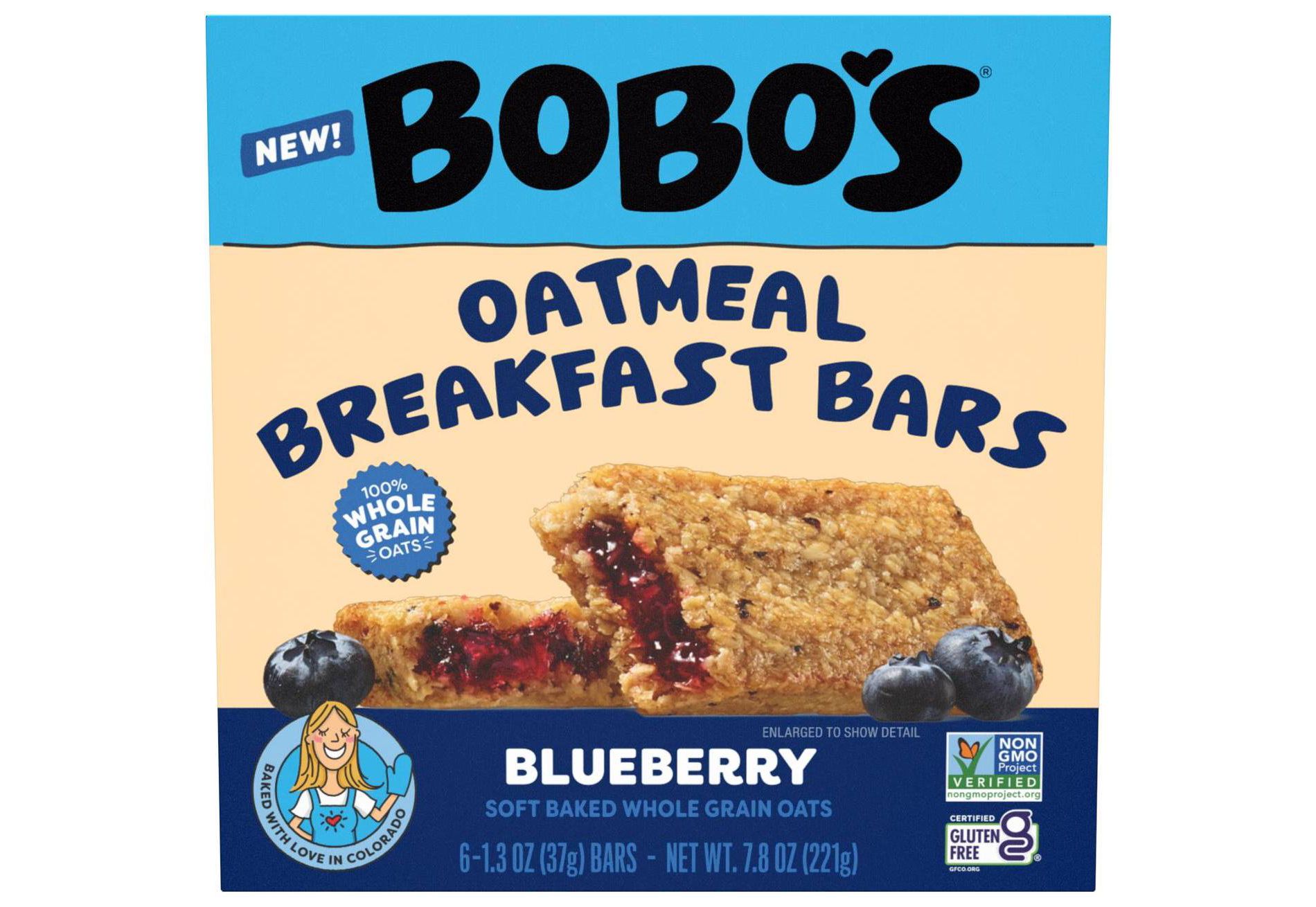 Bobo's Oat Bars Breakfast Bar Blueberry - 7.8oz/6ct