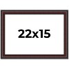 PosterPalooza | Linear Brown Picture Frame - UV Acrylic, Backing Board, Hanging Hardware Included - 2 of 4