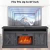 Electric Fireplace Tv Stand for Tvs Up to 67", Tv Console Cabinet with Storage Cabinets - 4 of 4