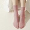 Anna-Kaci Women's Soft White Slouchy Ankle Socks 6pk - Pink - 3 of 4