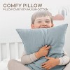 Toddler Pillow with Muslin Pillowcase, 13"x18", Kids Pillow for Sleeping by Comfy Cubs - 2 Pack - 3 of 4