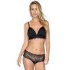 Leonisa Comfy deep v-neck lace accent bralette - - 4 of 4