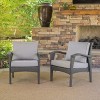 Set of 2 Mid-Century Honolulu Club Chair with Water-Resistant Cushions for outside living room-Christopher Knight Home - 4 of 4