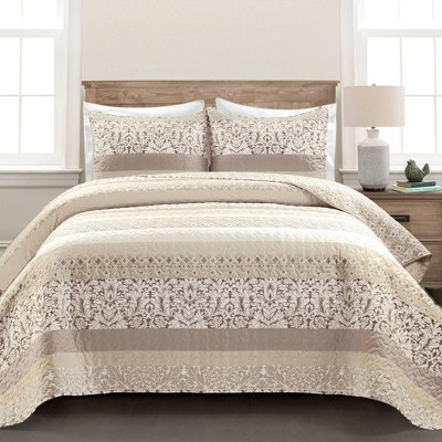 Lush Decor Boho Stripe Quilt - Thumbnail 2