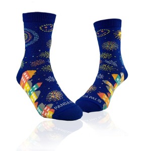 Fire Works Over the City Socks from the Sock Panda (Ages 3-7) - Great for the 4th of July - 1 of 4