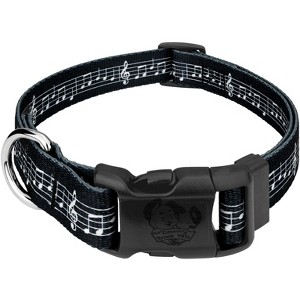 Country Brook Petz Deluxe Sheet Music Dog Collar - Made in the U.S.A - 1 of 4