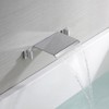 SUMERAIN Wall Mount Bathtub Faucet Waterfall Tub Filler Faucet Dual Handles, Chrome Finish - 2 of 4