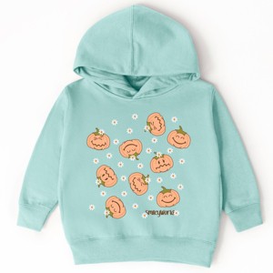 The Juniper Shop SmileyWorld Pumpkin Collage Daisies Toddler Hoodie - 1 of 4