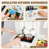 Kinder King Wooden Kids Play Kitchen, Toy Kitchen Playset for Toddler, Realistic Kitchen Sets w/Lights & Sounds,  Gift for Boys Girls Age 3+, Gold - 4 of 4