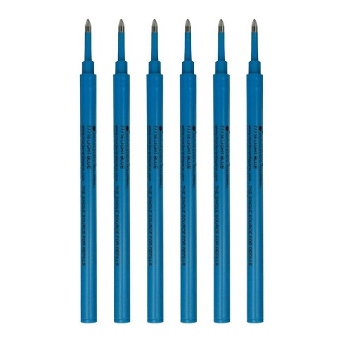 Monteverde Rollerball Pen Refill Fine Point Blue Ink 6 Pack