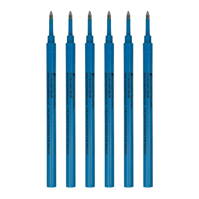 Monteverde Rollerball Pen Refill Fine Point Blue Ink 6 Pack (G223BU), 1 of 2