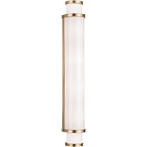 Hudson Valley Malcolm 30" High Aged Brass LED Wall Sconce - 1 of 2