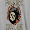 Rerun Island Men's No Luck All Good Long Sleeve Graphic Cotton Sweatshirt Hoodie - 2 of 4