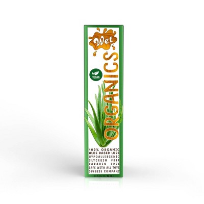 Wet Organics Aloe Based Unscented Liquid Personal Lube - 3.1oz