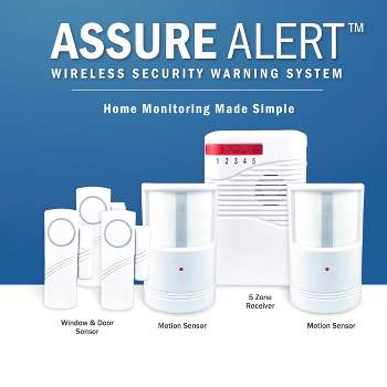 Flipo Assure Alert Home Monitoring Wireless Security Warning System - Simple Installation