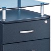 NicBex 2 Drawer Mobile File Cabinet with Metal Handle,Office Cabinet with Glass Top and Casters,Modern Cabinet,Filing Cabinets for Home Office - 4 of 4