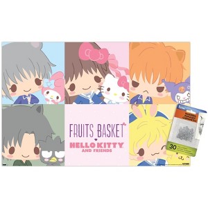 Trends International Fruits Basket x Hello Kitty and Friends - Squares Unframed Wall Poster Prints - 1 of 4