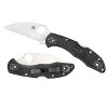 Spyderco Delica 4 Wharncliffe Folding Knife with Full-Flat Ground VG-10 Stainless Steel Blade | Get Maximum Performance with the FRN Handle, Black - 2 of 4
