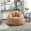 ORRD Shredded Foam Bean Bag Chair with Footrest for Adults, High Density Lounger for Living Room & Bedroom，Blue - 3 of 4