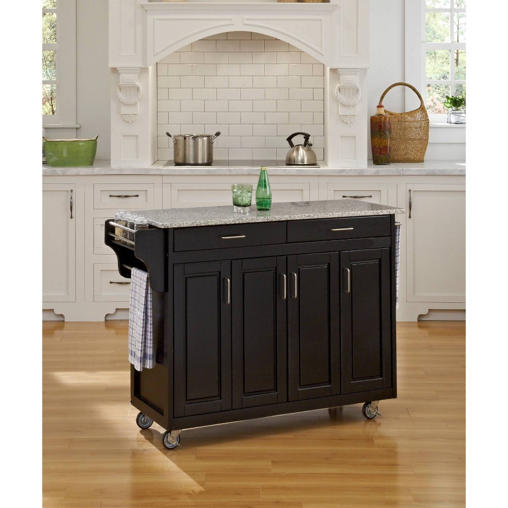 Kitchen Carts And Islands with Granite Top Gray - Home Styles