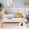 Twin Daybed with Trundle, Day Bed with Trundle Bed Twin, Twin Size Mattress Foundation - 3 of 4