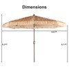 Aoodor 9FT Patio Umbrella Thatch Outdoor Umbrella（ no Base） - 3 of 4