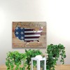 Northlight Patriotic “Proud to be an American” Wooden USA Map Wall Art - 15.75” x 12” - 3 of 4