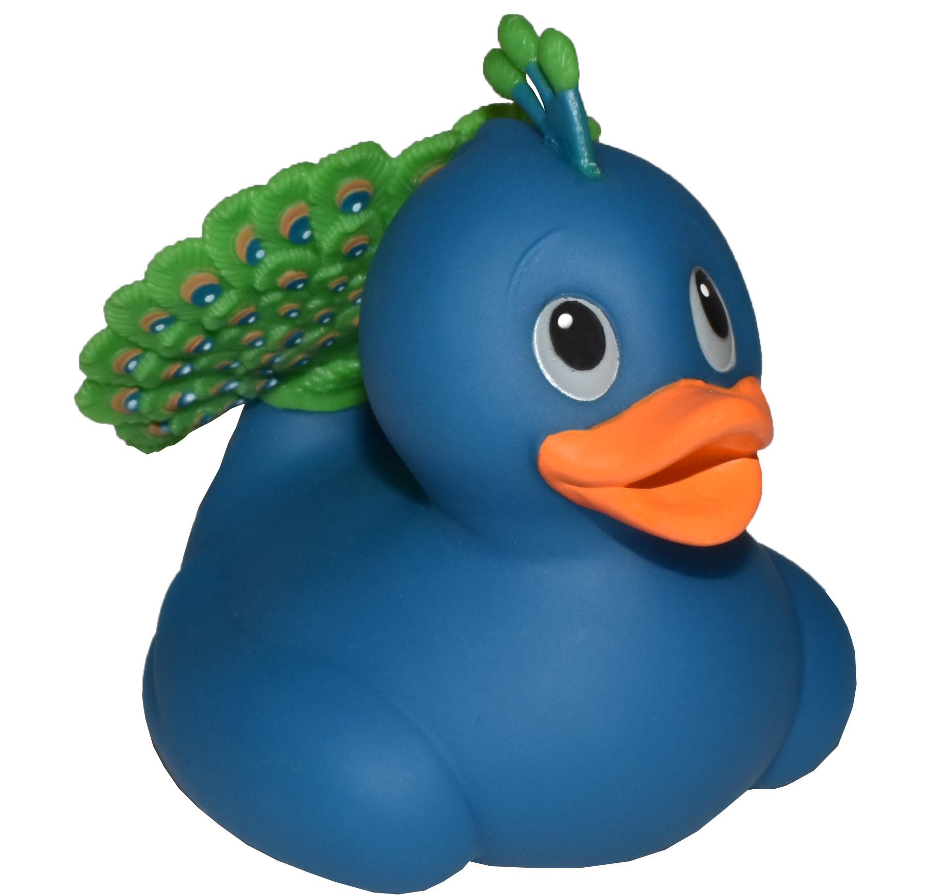 Wild Republic Rubber Duck Peacock Figurines