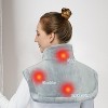 Acekool Weighted Neck Heating Pad - 22x19 Inch, 4 Heat Levels, Fast Relief & Auto Safety, Magnetic Design, 9ft Cord for Shoulder Comfort - 3 of 4