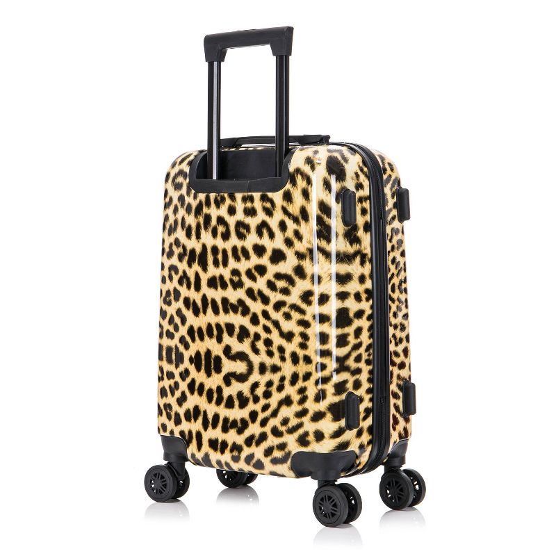 InUSA PRINTS Lightweight Hardside Carry On Spinner Suitcase - Cheetah, 5 of 17