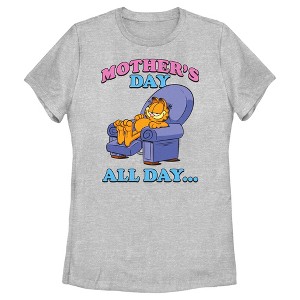 Women's Garfield Mother's Day All Day  T-Shirt -  - - 1 of 4