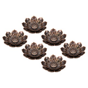 Unique Bargains Fireproof Yoga Spa Home Office Holder Incense Burner Plate 6 Pcs - 1 of 4