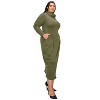L I V D Women's Lana Cowl Turtle Neck Pocket Sweater Dress - 2 of 3