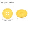 Unique Bargains Sewing Resin Round Flat 4-Hole Replacement Craft Buttons 20 Pcs - 2 of 4