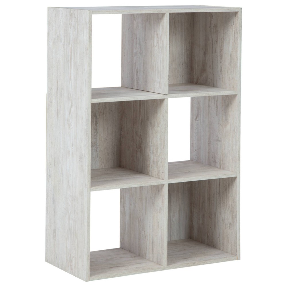 Photos - Wall Shelf 35.43" Paxberry 6 Cube Organizer Whitewash - Signature Design by Ashley