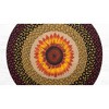 Earth Rugs Large Sunflower Round Stair Tread – Handmade 27x27 Inch Decorative Accent - 2 of 3