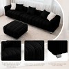 Modern Upholstered Sofa Chair with Ottoman, Three-Seater Couch for Lounging, Small Spaces and Accent Seating – The Pop Home - 3 of 3