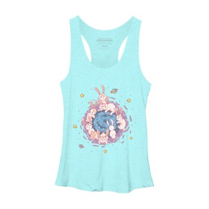 Women's Design By Humans Rabbit Hole By Chofy87 Racerback Tank Top - 1 of 3