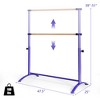 Costway 51'' Portable Freestanding Stretching Dancing Ballet Bar with4 Adjustable Heights - 3 of 4