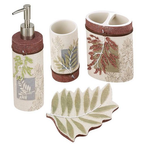 Avanti Butterfly Garden 4 Pc Bath Accessory Set : Target