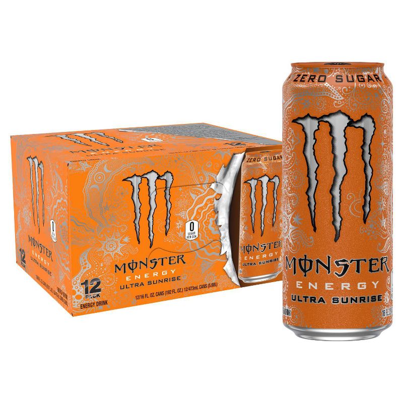Monster Energy Ultra Sunrise - 12pk/16 fl oz Cans, 1 of 6