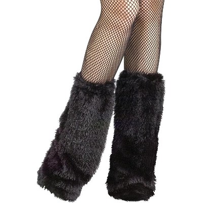 white fur boot covers
