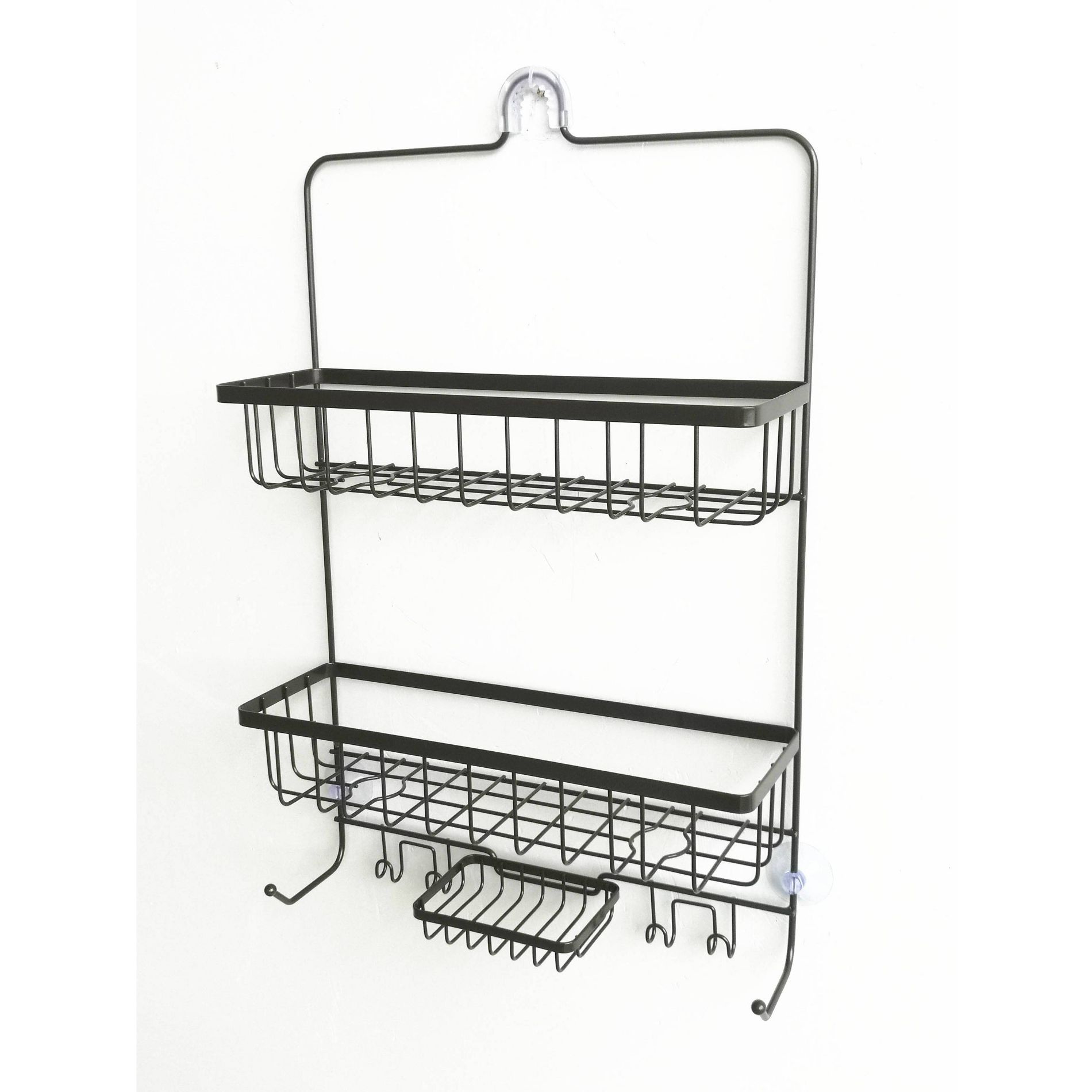 Large Bathroom Shower Caddy Bronze - Threshold™: Rust-Resistant Steel Organizer with Shelf Storage, 24" Height