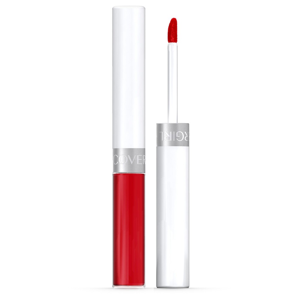 Photos - Other Cosmetics CoverGirl Outlast All-Day Lip Color with Topcoat - Your Classic Red 830  