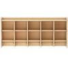 Guidecraft EdQ 10-Section Wall Mounted Locker, Kids Wooden Classroom Storage w/ Cubbies, Compartment Storage w/ Bins & Hooks for Playroom & Preschool - 3 of 4