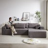 ChicFurnit L-Shaped Modular Sectional Sofa Couch Left / Right Chaise Chenille Upholstered 6 Pillows Sofa Couches for Living Room - 2 of 4