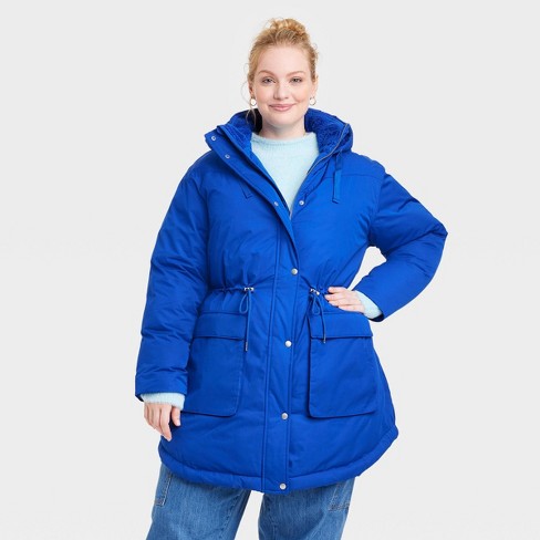 Royal store blue parka