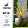 Rosemead Home & Garden, Inc. Concrete Outdoor Planter Pot Black 20"x20" - 4 of 4